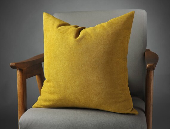mustard throw pillow covers