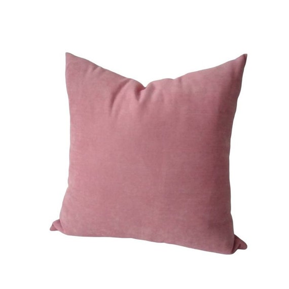 blush velvet pillow