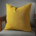Yellow Pillow Cover, Mustard Throw Pillow Cover Decorative Cushion Cover Fall Velvet Pillowcase Lumbar Pillow Cover Custom Throw Pillow Case 