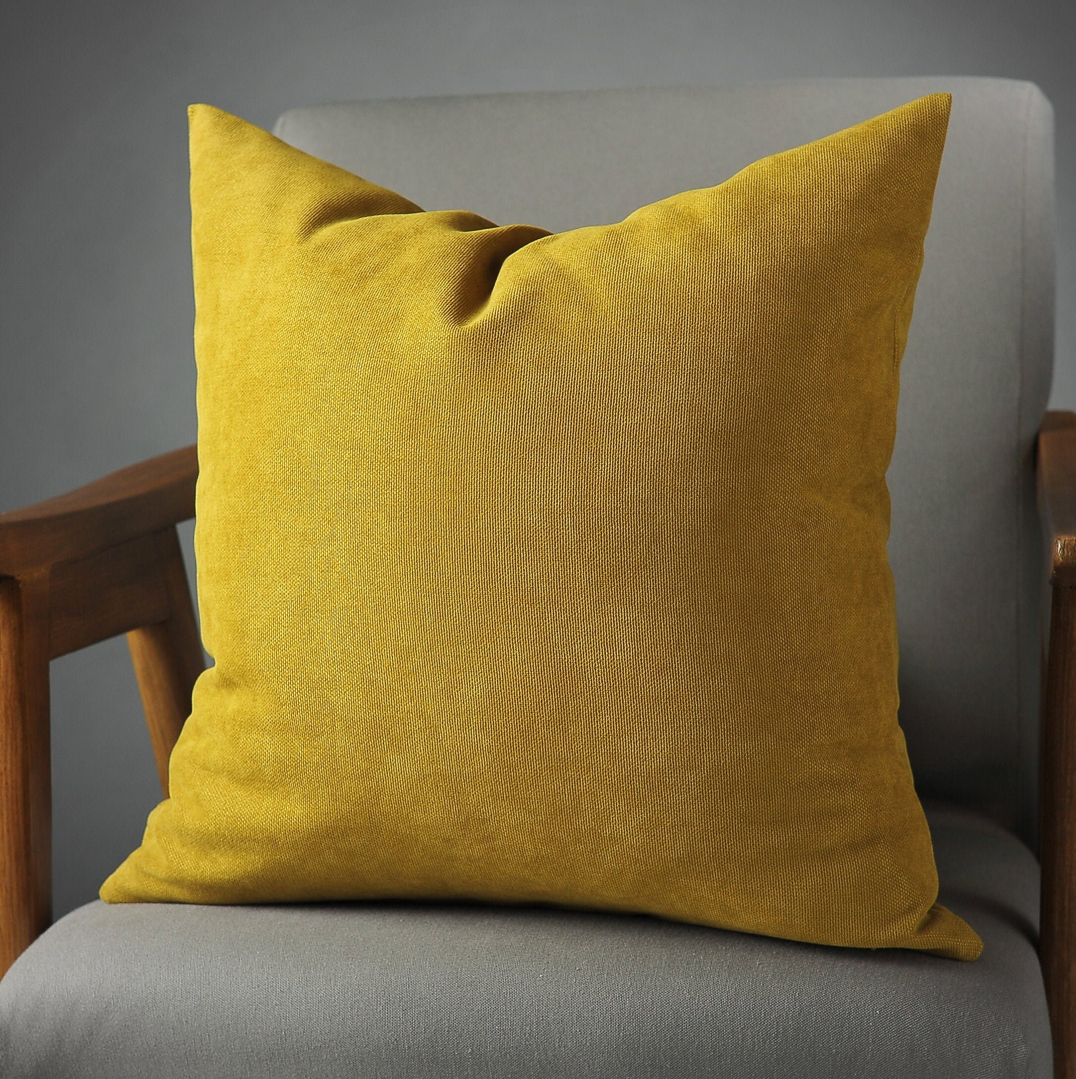 mustard pillow