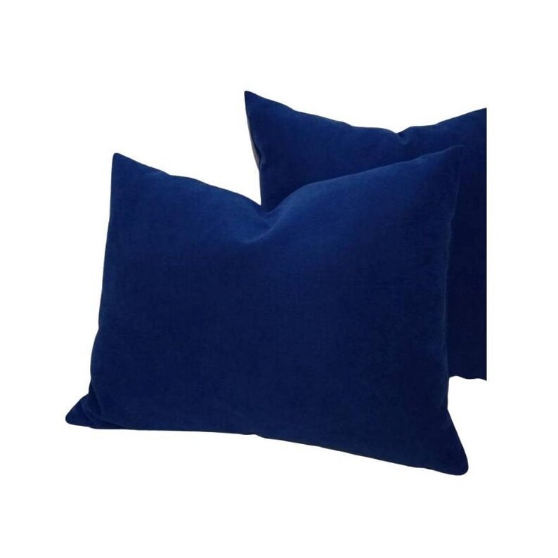 Lumbar pillow royal blue velvet pillow covers royal blue Etsy