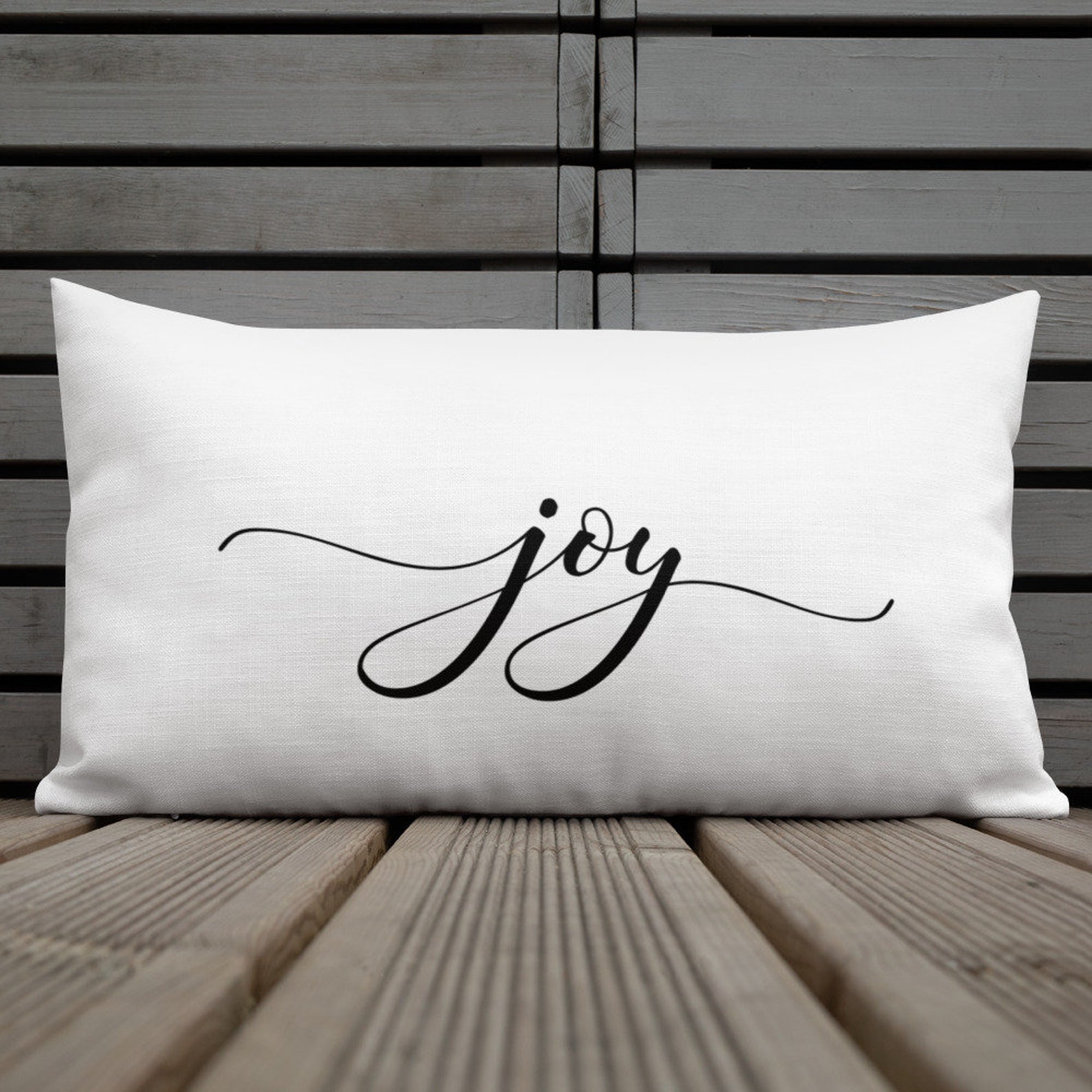 Lumbar pillow joy pillow throw pillow cushion pillow Etsy