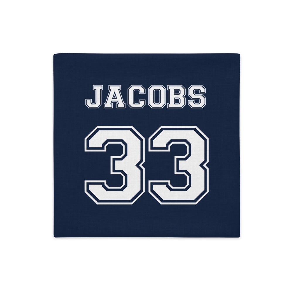 Throw Pillow Personalized Blue Sports Pillows Personalized Etsy UK