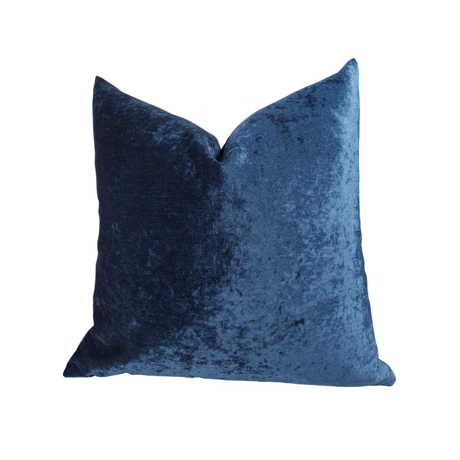 Throw Pillow Blue Chenille Pillow Covers Blue Chenille Etsy