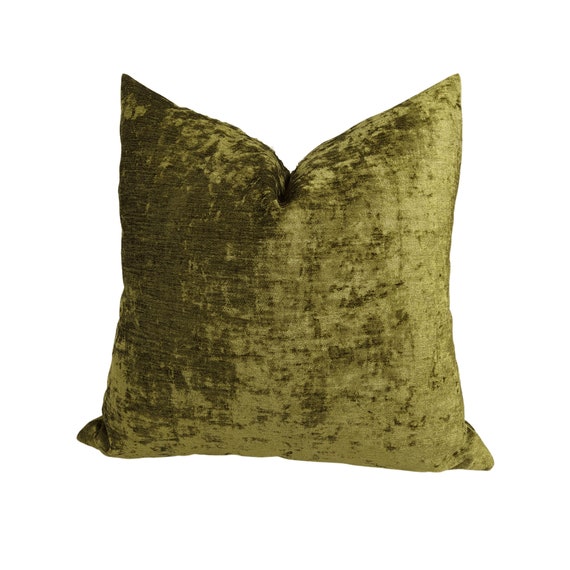 olive green pillows