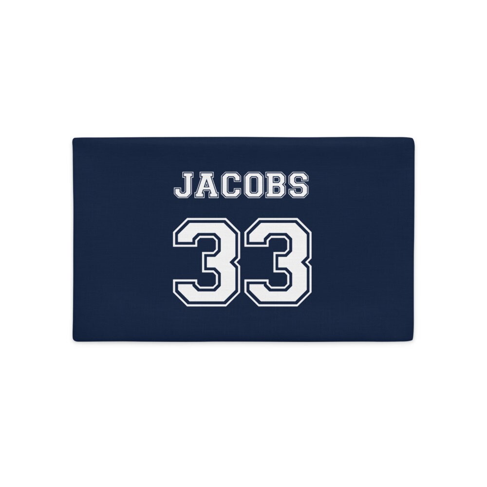 Throw Pillow Personalized Blue Sports Pillows Personalized Etsy UK