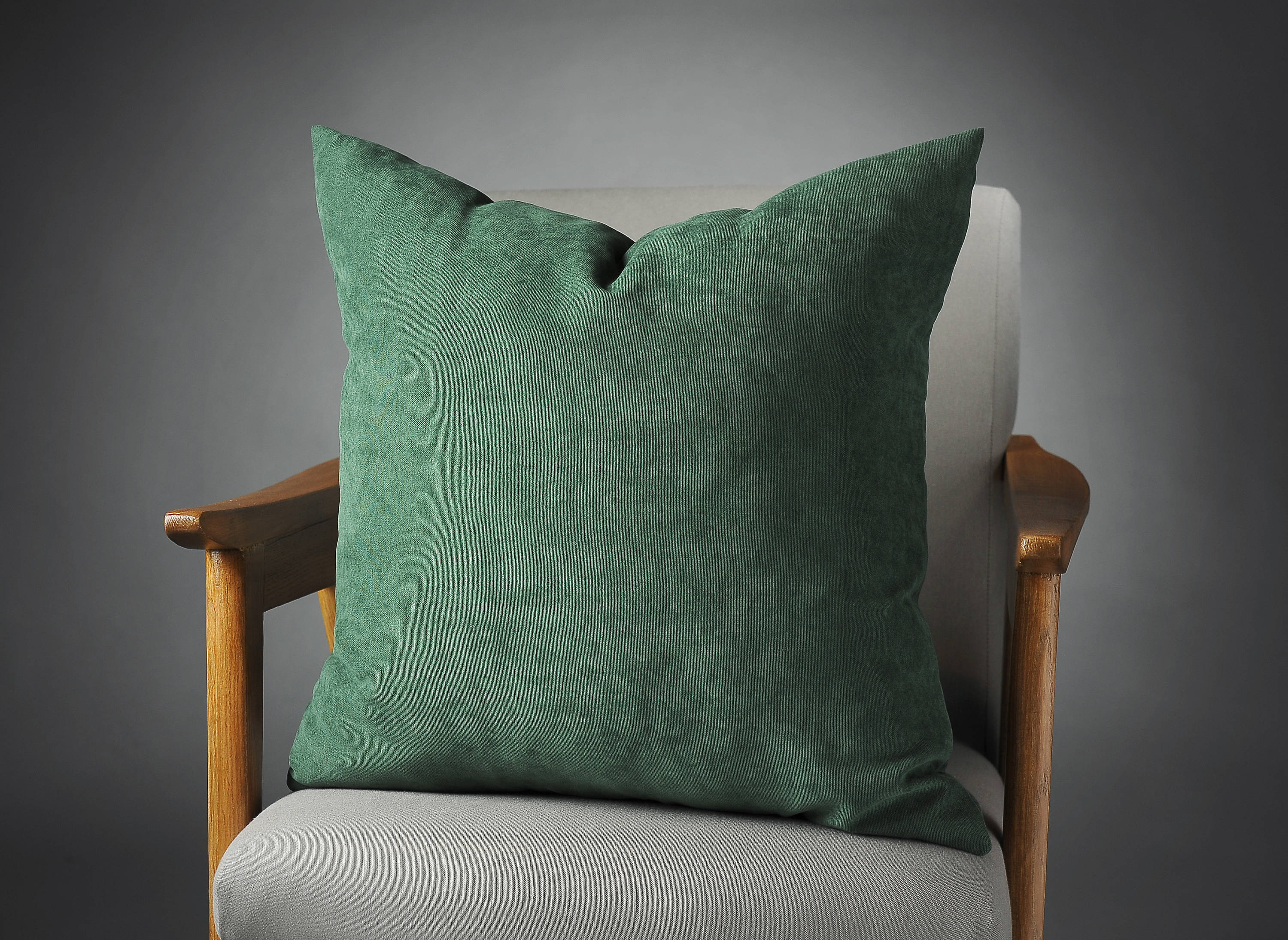 Dark Green Pillow Dark Green Velvet Pillow Dark Green Bed Etsy