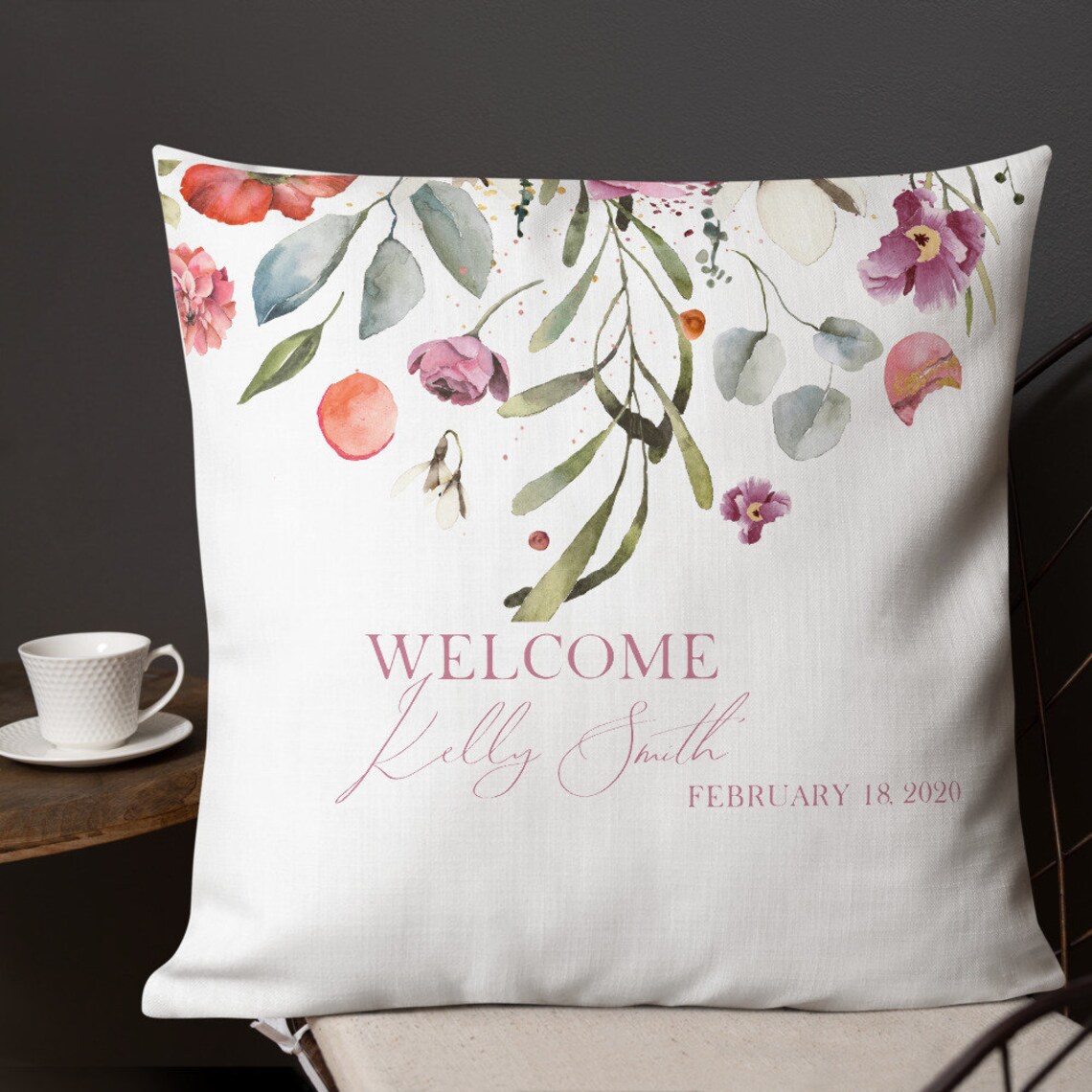 Throw pillow personalized pillow gift 1st birthday throw Etsy