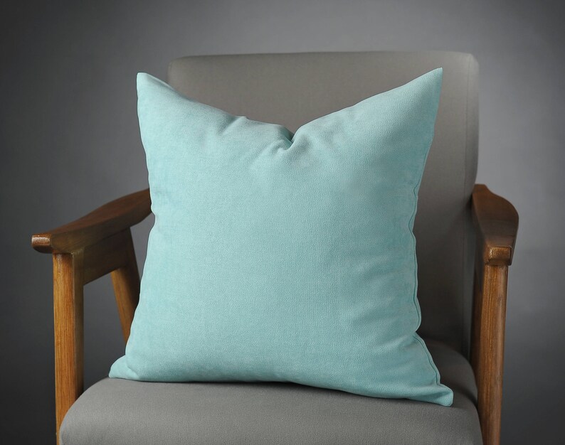 Aqua velvet pillow cover in custom aqua velvet cushion covers Etsy
