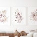 Blush Floral Print Set of 3 Instant Art INSTANT DOWNLOAD Printable Wall ...