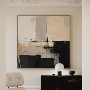 Impressão de arte abstrata contemporânea, decoração em estilo Japandi, arte para impressão, pôster minimalista moderno DOWNLOAD INSTANTÂNEO Decoração de parede para impressão
