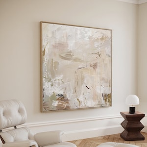 Impressão de arte abstrata contemporânea, arte imprimível bege suave, pôster minimalista moderno neutro DOWNLOAD INSTANTÂNEO Decoração de parede para impressão