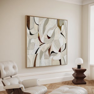 Impresión de arte abstracto contemporáneo, decoración de estilo japonés, arte imprimible, póster minimalista moderno DESCARGA INMEDIATA Decoración de pared imprimible