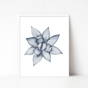 Set of 6 Succulents Watercolor Digital Print Instant Art INSTANT ...
