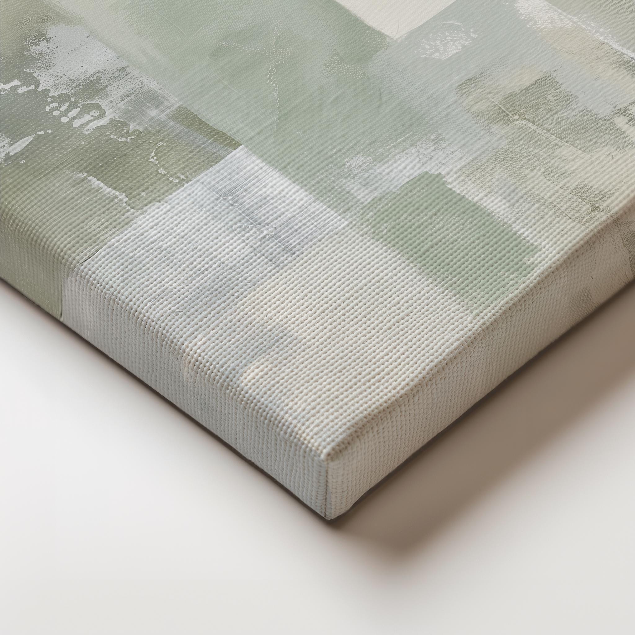 Neutral Beige and Green Abstract Art Print | Acrylic Painting | Modern ...