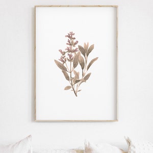Set of 6 Herbs Watercolor Digital Print Instant Art INSTANT DOWNLOAD ...