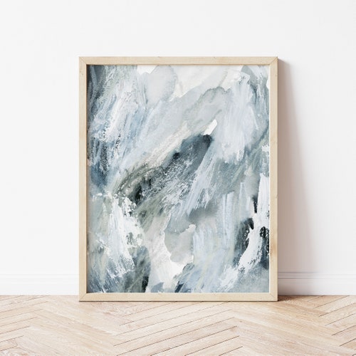 Blue and Grey Print Instant Art INSTANT DOWNLOAD Printable Etsy