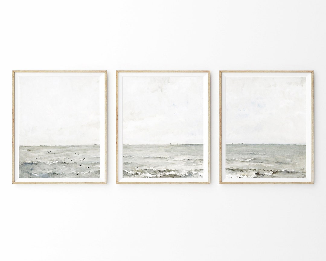 Set of 3 Sea W¡watercolor Digital Print Instant Art INSTANT DOWNLOAD ...