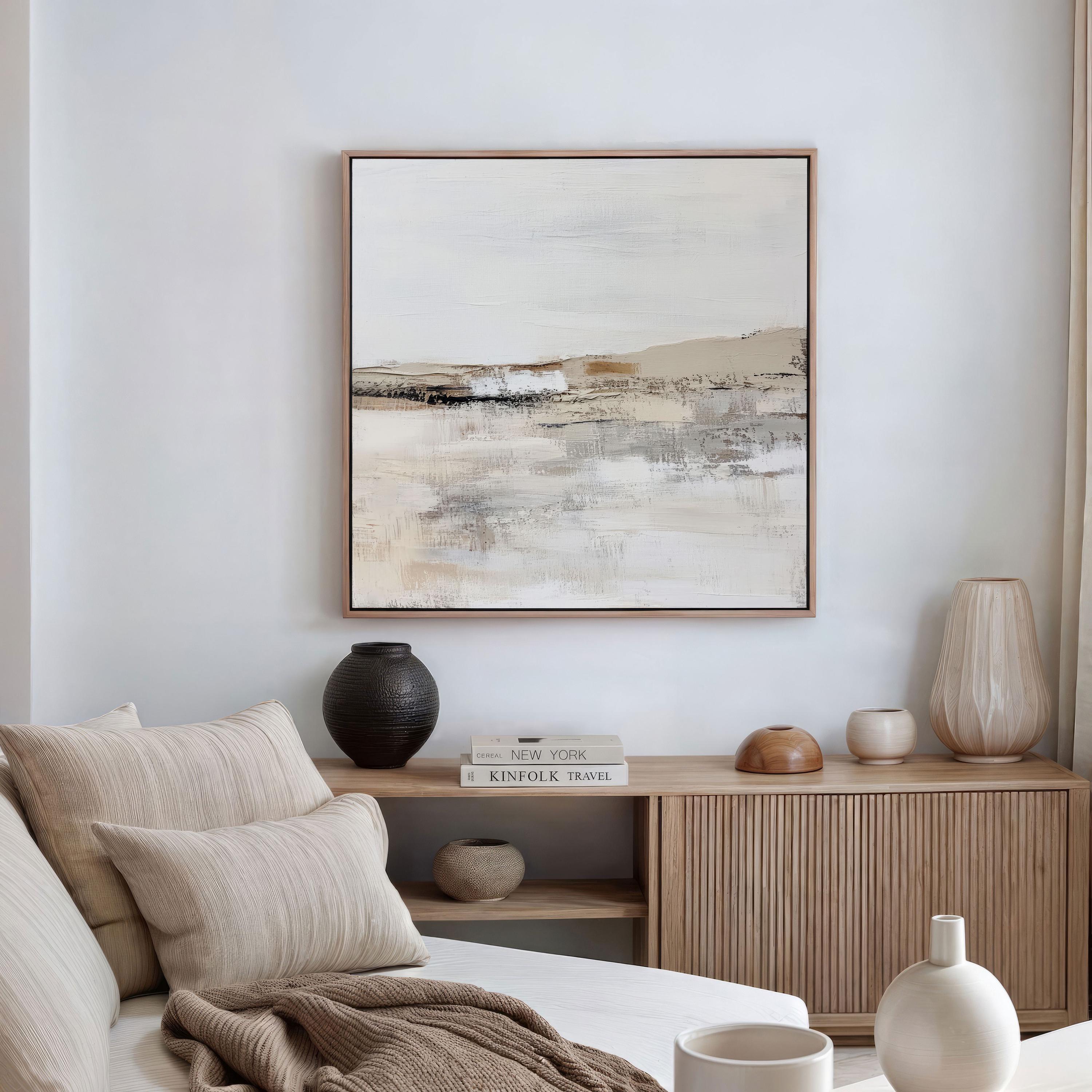 Abstract Landscape Art Print, Soft Beige Printable Art, Neutral Modern ...