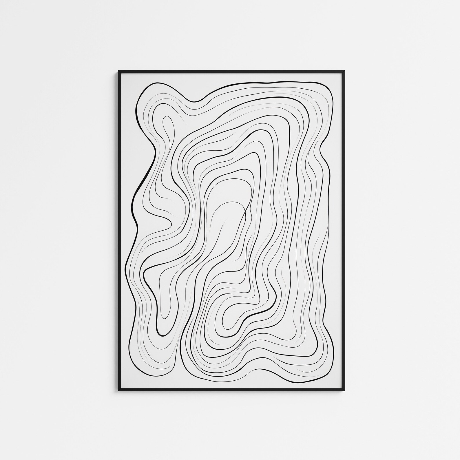 Abstract Line Art Print Set of 3, Neutral Art, Nordic Modern Printable ...