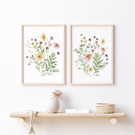 Set of 2 Wildflowers Print Instant Art INSTANT DOWNLOAD - Etsy
