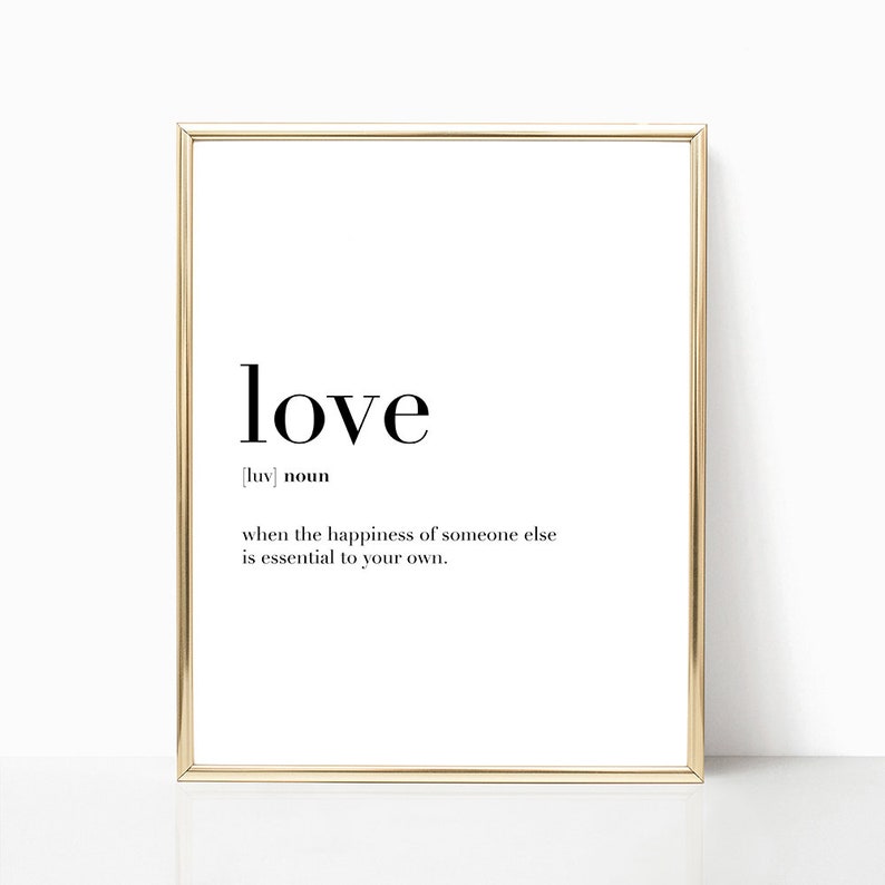 Familie zuhause Liebe Zitat Definition Druck Digitaldruck Etsy