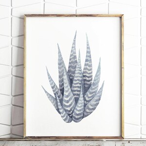 Set of 6 Succulents Watercolor Digital Print Instant Art INSTANT ...