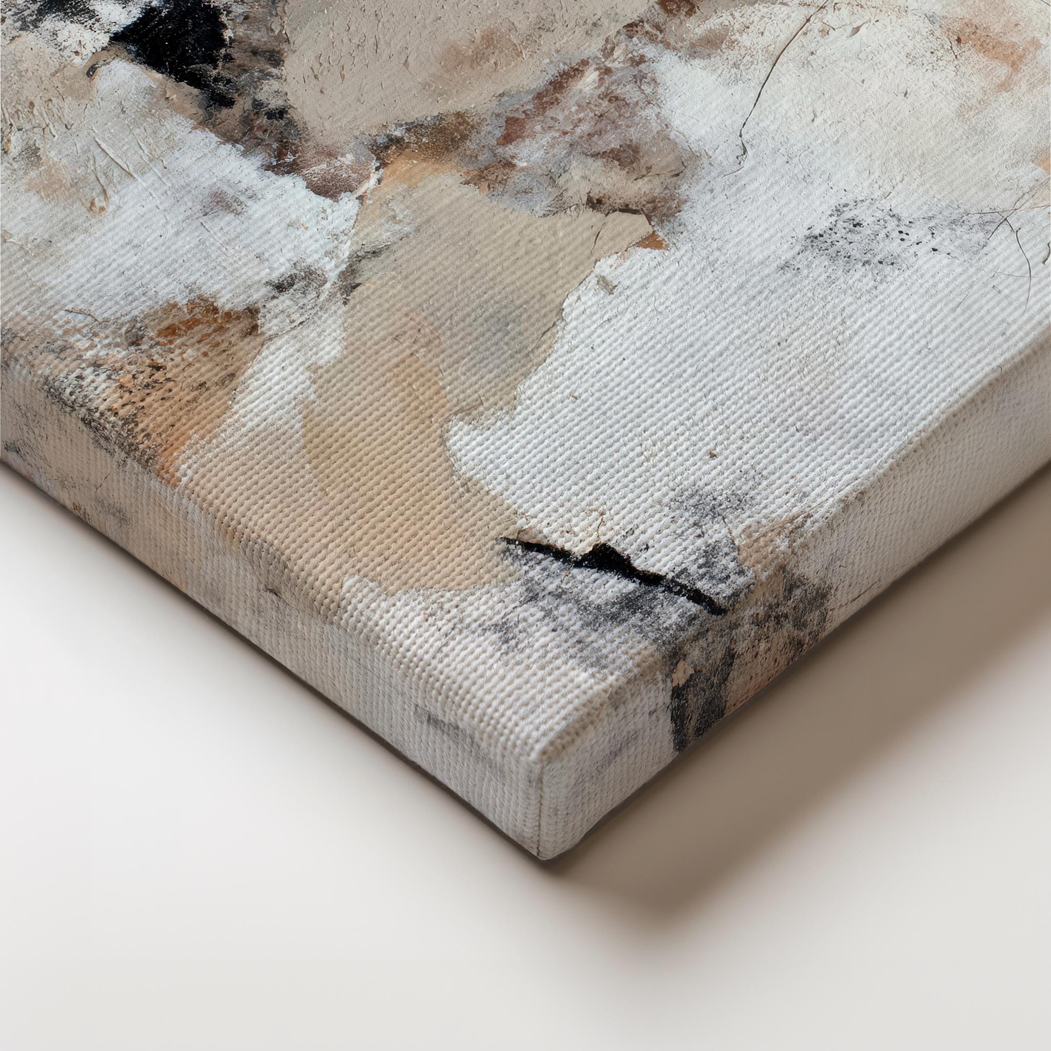 Abstract Beige Art Print Set of 3 | Acrylic Painting | Modern ...