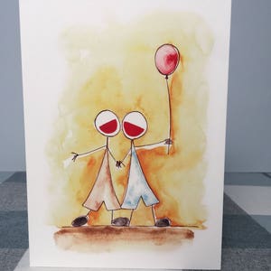 Tarjeta de San Valentín del mismo sexo para él Tarjeta de felicitación / cumpleaños para pareja gay, novio, mejor amigo LGBTQ en blanco o personalizado