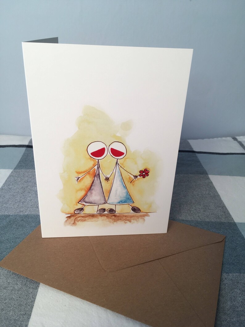 Best friend personalised birthday card A5 greetings card