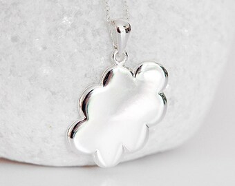 Sterling Silver Cloud Necklace with Optional Personalisation