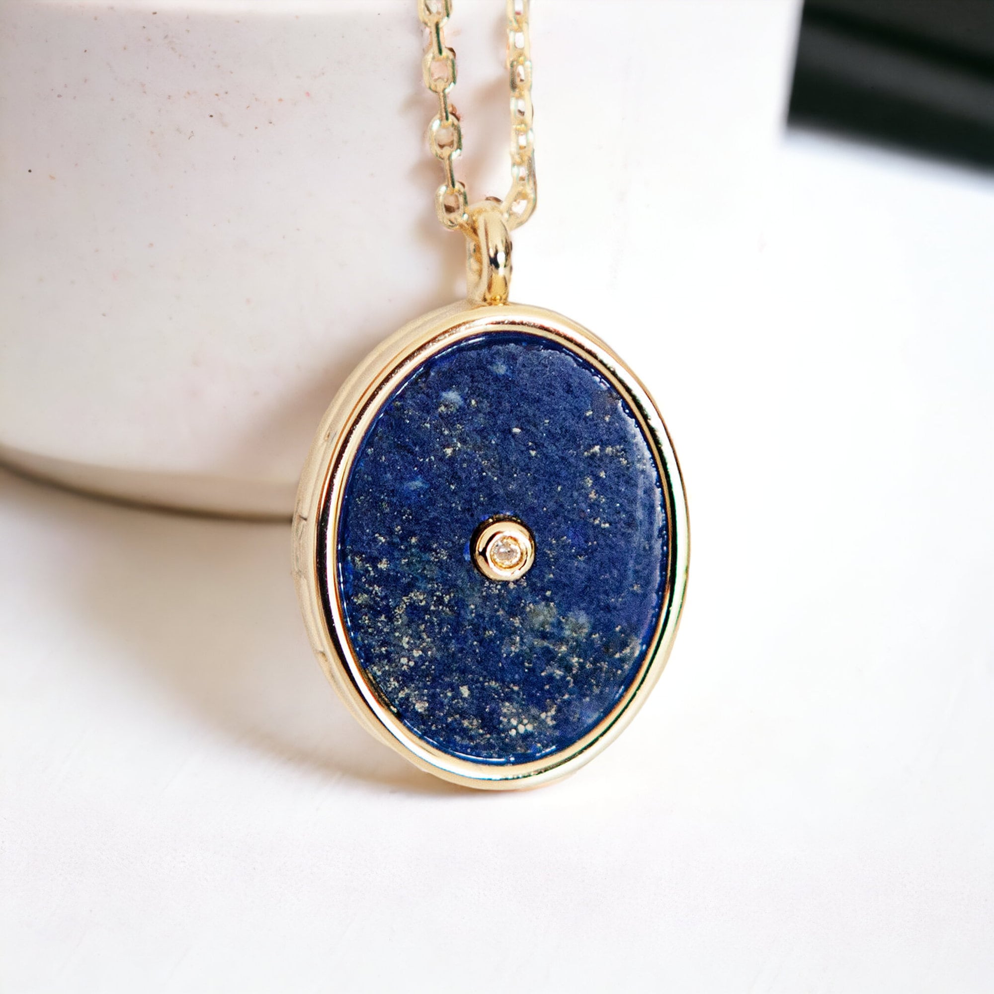 Genuine lapis clearance lazuli pendant
