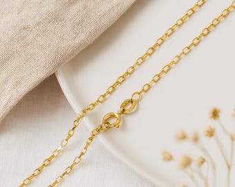 9ct Yellow Gold Medium Belcher Chain – 16in to 20in