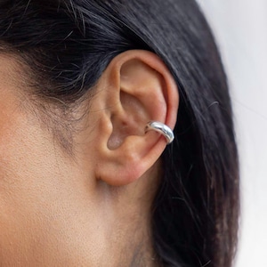 Small Rounded Sterling Silver Ear Cuff