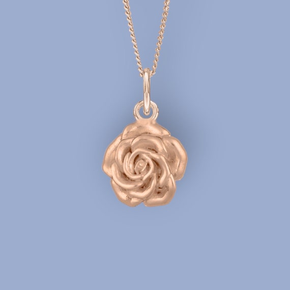 Tiny rose sale necklace