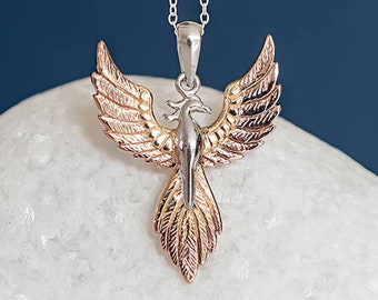 18-karaats vergulde Phoenix-ketting