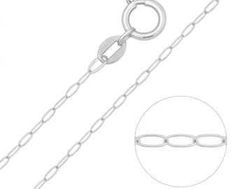 Sterling Silver Light Trace Chain Necklace – 16in To 24in