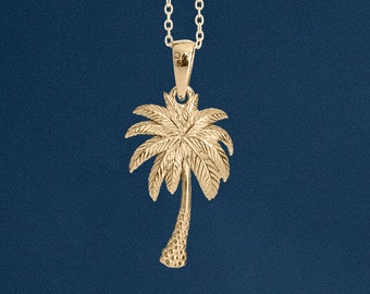 18ct Gold Plated Palm Tree Necklace