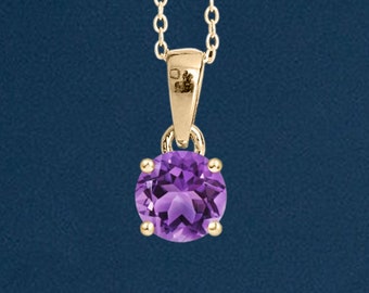 9ct Gold February Birthstone Necklace