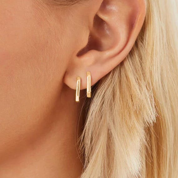 Créoles En Or Blanc Ou Or Jaune, Boucles D'oreilles Pour Femme