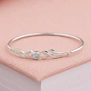 Sterling Silver Soft Twist Bangle - Etsy