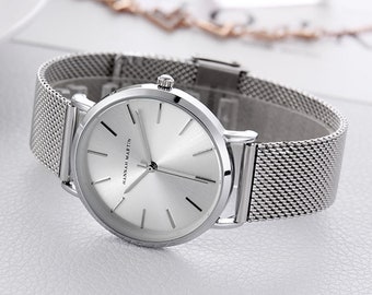 Personalised Silver Watch