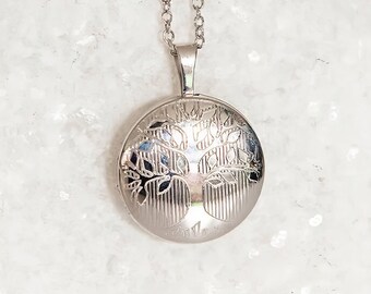 Personalised Sterling Silver Tree Of Life Locket