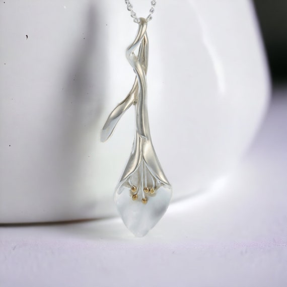 Calla lily pendant sale