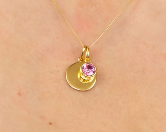 18ct Gold Plated October Birthstone Necklace Set