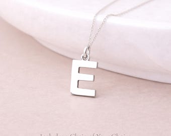 Tiny Personalised Sterling Silver Initial Pendant Necklace – Choose Your Letter