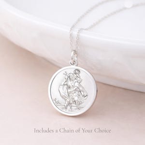 St christopher necklace men personalised - Etsy 日本