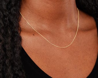 Solid 9ct Gold Light Diamond Cut Curb Chain – 16in To 20in