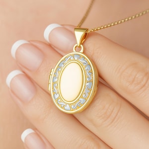 Medalhão de amor personalizado em ouro amarelo maciço de 9 quilates