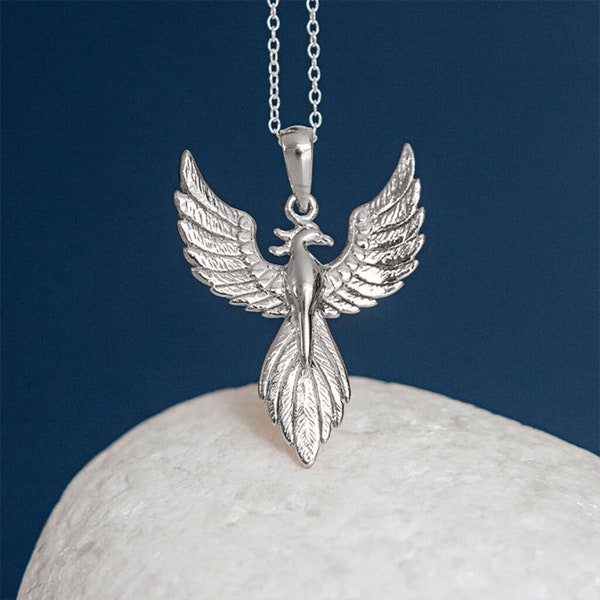 Collier phénix en argent sterling